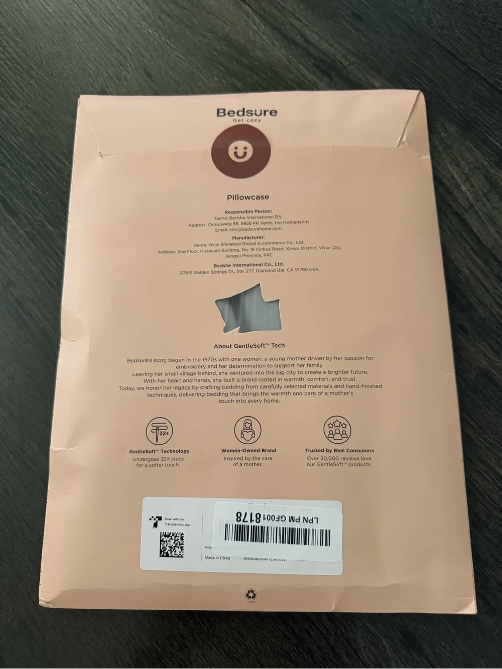 Silver Grey Satin Pillowcase - Queen